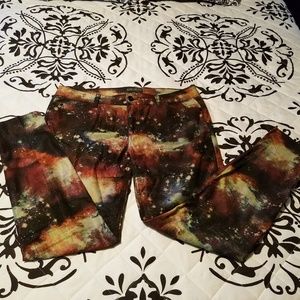 Forever 21 Plus Galaxy Print Skinny Jeans 14